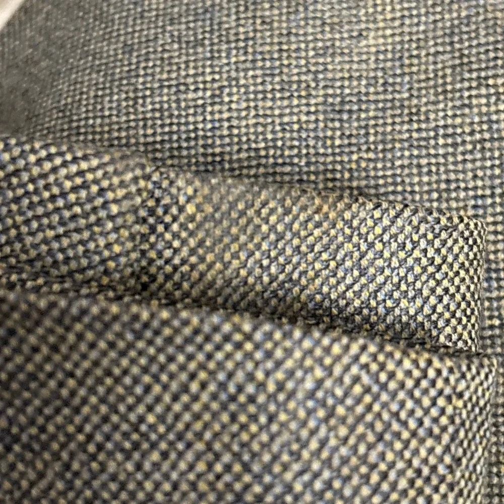 Vintage Hart Schaffner Marx Sport Coat 44R Tan Brown‎ Hopsack USA Blazer USA
